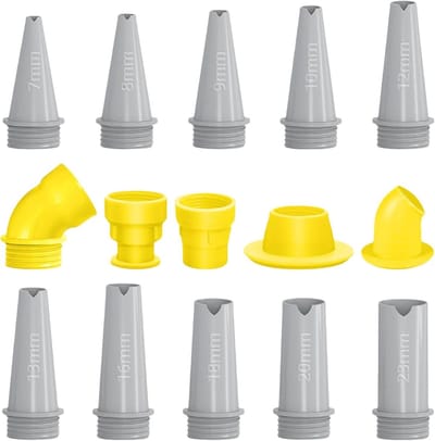 Kit Mondstuk Set - Afwerkingsgereedschap - Kit Aanbrengen - Herbruikbaar V-vormig Mondstuk - 15 Delig