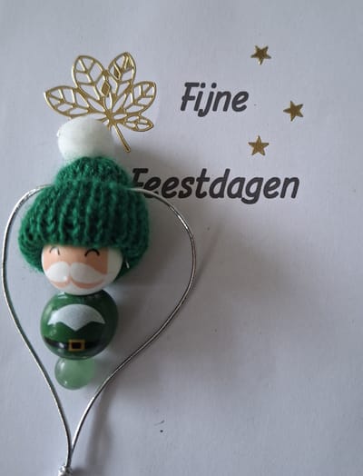 Kerstman "Aventurijn Groen" Boomversiering