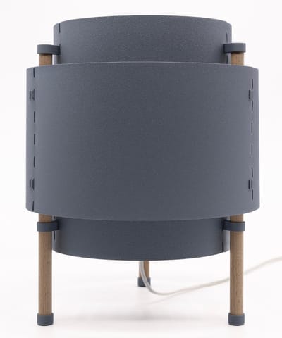 Home 3D® - Tafellamp Grijs - Beukenhout - 30 cm - E27‑fitting - Ontworpen en Gemaakt in Nederland