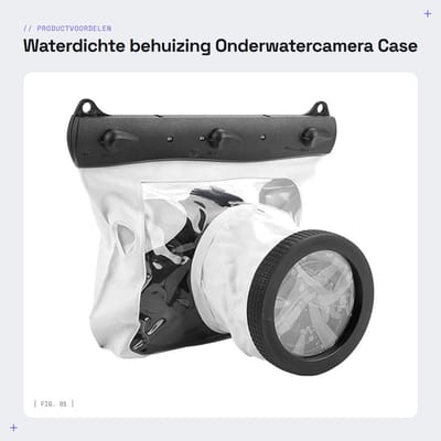 Dailygoods- Waterdichte Behuizing 20M - Universeel voor DSLR - Volledig Verzegeld - Onderwater Case - Camera Accessoires - Schokbestendig