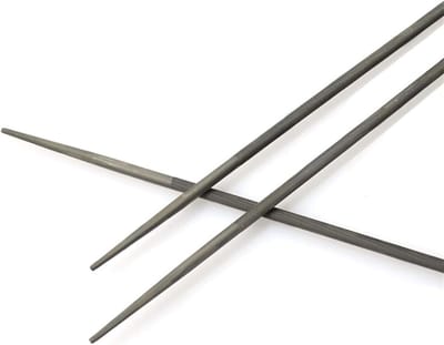 Vijlenset, metalen vijlenset, 3 stuks 4,0/4,8/5,5 mm schacht rond koolstofstaal slijpen kettingzaag zaagketting vijlen slijper for houtbewerking kettingzaag robuuste vijl (kleur: 3 stuks 4,8 mm) (kleu
