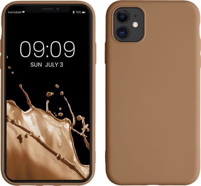 kwmobile telefoonhoesje geschikt voor Apple iPhone 11 - Hoesje voor smartphone - Back cover in cappuccino