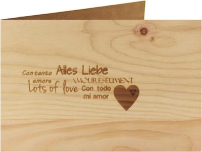 Wenskaart - Alles Liebe - 100% handgemaakt in Oostenrijk - ansichtkaart, cadeaukaart, wenskaart, vouwkaart, kaart, kaart, kaart, uitnodiging