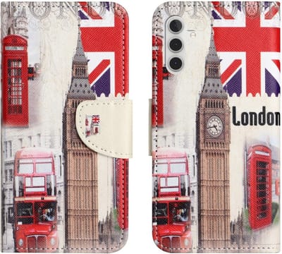 Coverup Hoesje - Geschikt voor Samsung Galaxy A55 Hoesje - Coverup Book Case - London