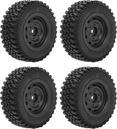 RC Banden Set - Wielen Rubber - RC Auto Tuning - Antislip Ontwerp - 80 mm Diameter - Zwart