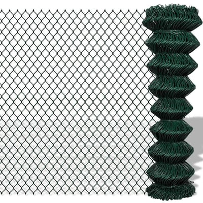 vidaXL - Gaashek - 1,5x25 - m - staal - groen