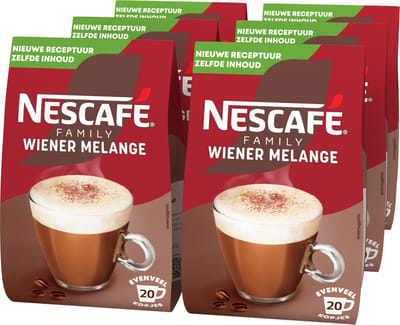 Nescafé Family Wiener Melange oploskoffie - 6 zakken x 280g voor 150 koppen koffie