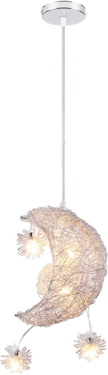Hanglamp Kinderkamer Maan 20cm Plafondlamp Decoratieve Kroonluchter Warm Wit Licht