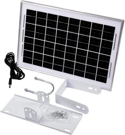 Monokristallijn Zonnepaneel 10Wp - 18V - Ideaal voor 12V Systemen met DC5521 Plug