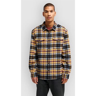 RVCA Hugues Heavy Flannel Shirt bruin
