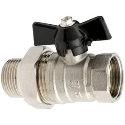 Robinet à Boisseau Sphérique avec Raccords 1 avec Presse-étoupe