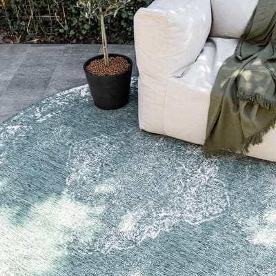 Rond Buiten vloerkleed sage - Groen - dubbelzijdig - EVA Interior - Rond 240 Ø - (XXL)