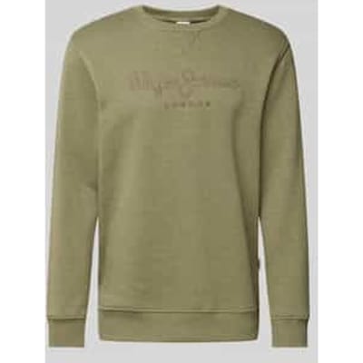 Sweatshirt met Labelstitching Model 'Nouvel'