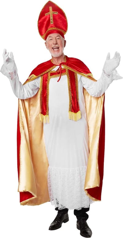 dressforfun - Sinterklaas - Sint Niklaas in klassieke kleuren S - verkleedkleding kostuum halloween verkleden feestkleding carnavalskleding carnaval feestkledij partykleding - 303453