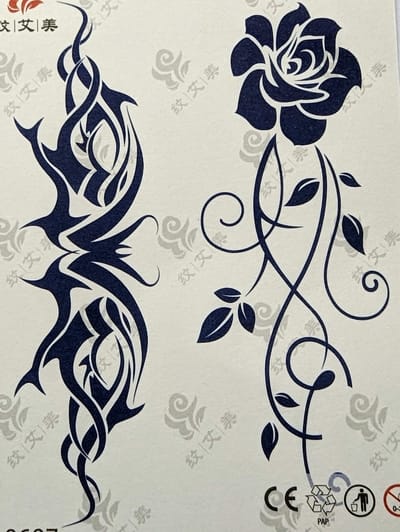 Semi-permanente tatoeage - Bijna original - Makkelijk in gebruik - Kool - Sexy - Waterbestendig - Mooie ontwerpen - Natuurlijk Veganistisch - Niet-toxisch – Duur tot 10 a 15 dagen - Door idereen te gebruiken.- A46