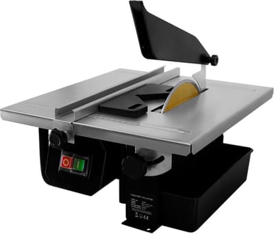Elektrische natte tegelsnijder - zilver & zwart - 180 mm - 600w