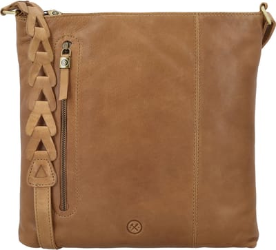 Hide & Stitches Daydreamer Crossbody Schoudertas - Leren Dames Tas - Cognac