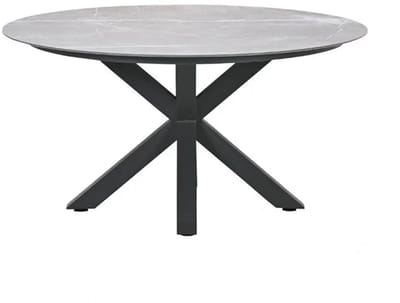Garden Impressions Lowland Tuintafel Carbon Black - Ø120 cm