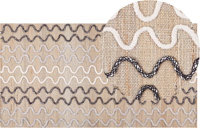 SOGUT - Jute vloerkleed - Beige - 80 x 150 cm - Jute