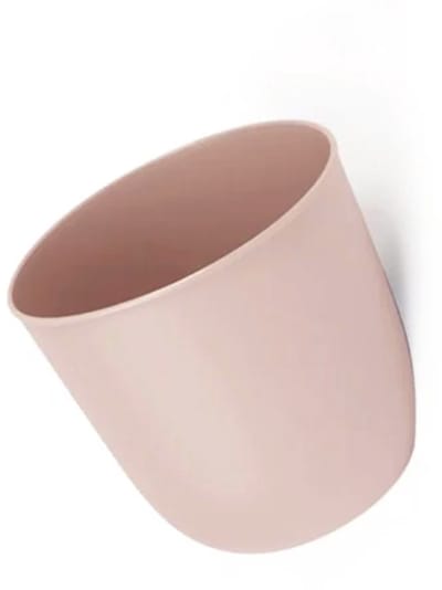 QUVIO Bloempot voor aan de wand - Bloempotten voor binnen - Bloempotten voor buiten - Plantenbak - Balkonbak - Moestuinbak - Kunststof - Diameter 15 cm - Oud roze