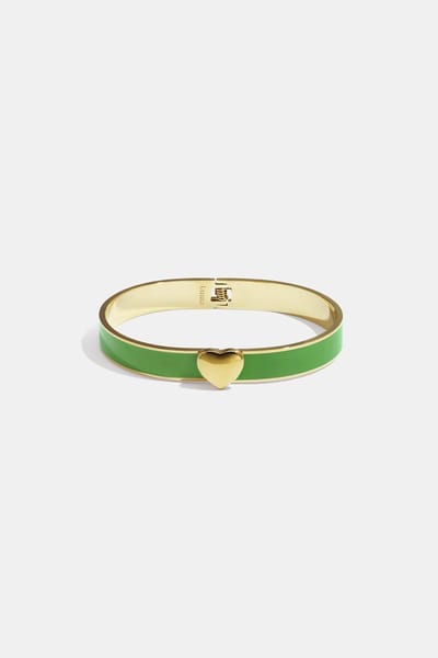 Armband in diverse kleuren met hart detail - 0,9 cm