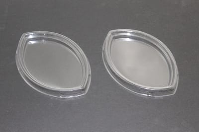 Plastic Deksel Oog vorm 11,7x7,8x1,5 cm (100 stuks)