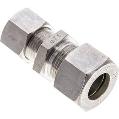 12L & 15L RVS Rechte Knelfitting 315bar ISO 8434-1