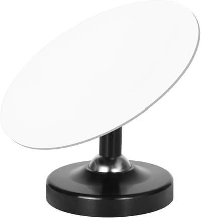 Zwarte Espresso Spiegel, 65 mm, Roestvrij Staal, 360° Reflectief, Rotatable en Magnetisch voor Bar, Café en Kantoor, Perfect voor Barista's