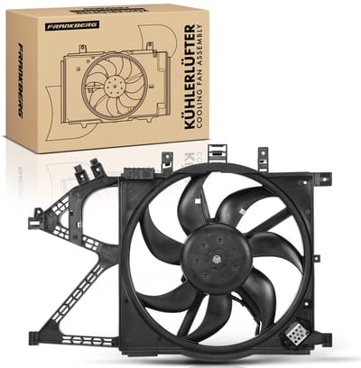 Frankberg 1x Motorradiateur Enkele ventilator