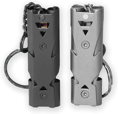 *** 2x Noodfluitje - 2 stuks Fluitje - Emergency Fluit - Veiligheidsfluitje - Gevaarfluitje - Survival -150 Db - SOS Alarm van Heble® ***