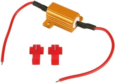 TLVX 1 stuks LED Weerstand 25 Watt 6 0hm - CANBUS - LED en Xenon belasting weerstand - Knipperlicht Weerstand - No Hyper flash - 12V- knipperlicht werkend - Geen fout melding LED - Voorkomt snel knipperende knipperlichten