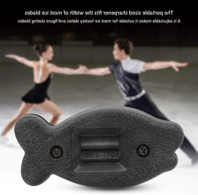 Schaatsenslijper voor snelheidsschaatsen, handmatig, diamant, breedte verstelbaar, inclusief draagtas voor ijshockey en schaatsen