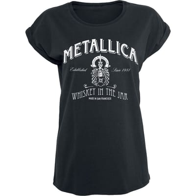 Metallica T-shirt - Whiskey In The Jar - S tot 5XL - voor Vrouwen - zwart