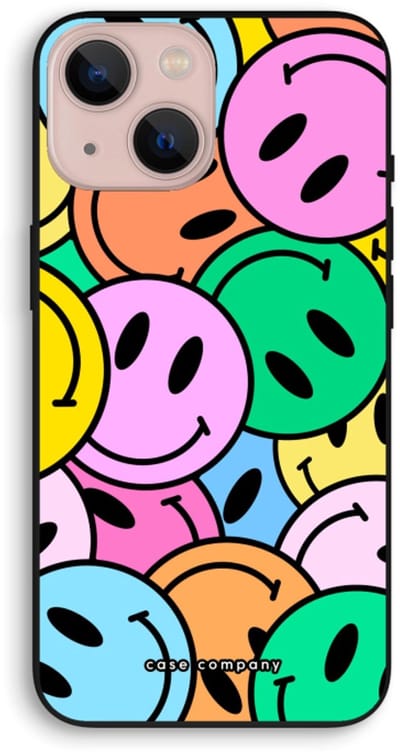 Case Company® - Hoesje geschikt voor iPhone 13 mini hoesje - Smiley N°1 - Biologisch Afbreekbaar Telefoonhoesje - Bescherming alle Kanten en Schermrand