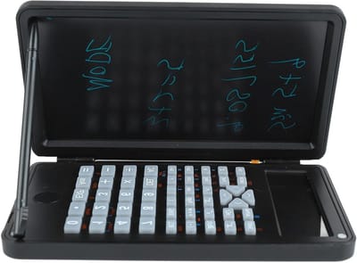 Bureau Rekenmachine - Functie Rekenmachine - Dagelijks Cijferwerk - Ingebouwd Schrijftablet - 6 Inch Display - Zwart