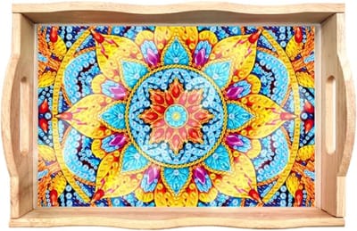 Dienblad 09 - Mandala - Diamond painting - compleet pakket - Diamond painting by Wietske