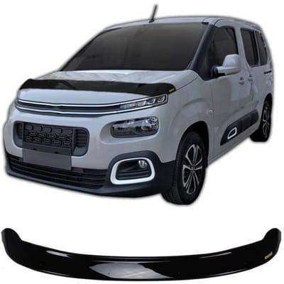 SCOUTT | Motorkap Deflector Bescherming Voor Peugeot Partner vanaf 2019 zwart