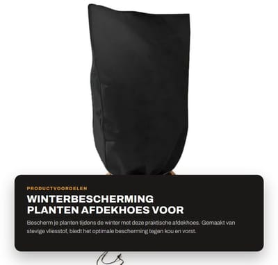 Dailygoods- Plantenbeschermingshoes - Winterbescherming - Vorstbeschermhoes - Plantenafdekking - Vliesstof - 4 Maten beschikbaar - Plantenhoes