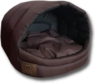 Hondenmand XS - kleine hond - box - hondemand - 39 x 40 x 34 cm - bruin - hondenbed - hondebed