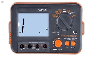 Isolatiemeter - Digitale Megohmmeter - Elektrisch Testen - Automatische Bereikselectie - 176x116x63mm - Grijs
