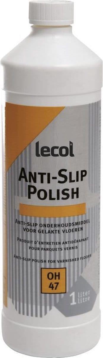 Lecol OH-47 Anti-Slip Parket Polish 1L - Parket / Houten vloer (Lak) -   Vloer Onderhoud voor Parket - Gelakte houten vloeren - Vloerreiniger producten - Bescherming houten vloer