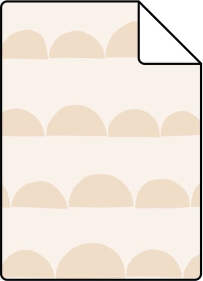 Proefstaal ESTAhome behang grafisch motief beige - 26.5 x 21 cm - 139728-S