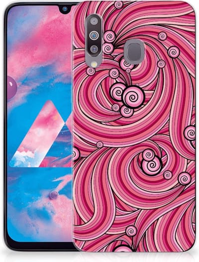 Samsung Galaxy M30 Hoesje maken Swirl Pink