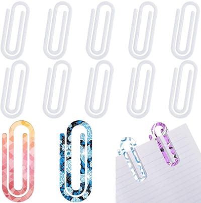Dailygoods - 10 Stuks Jumbo Paperclips voor Sublimatie en Doe-Het-Zelf Projecten