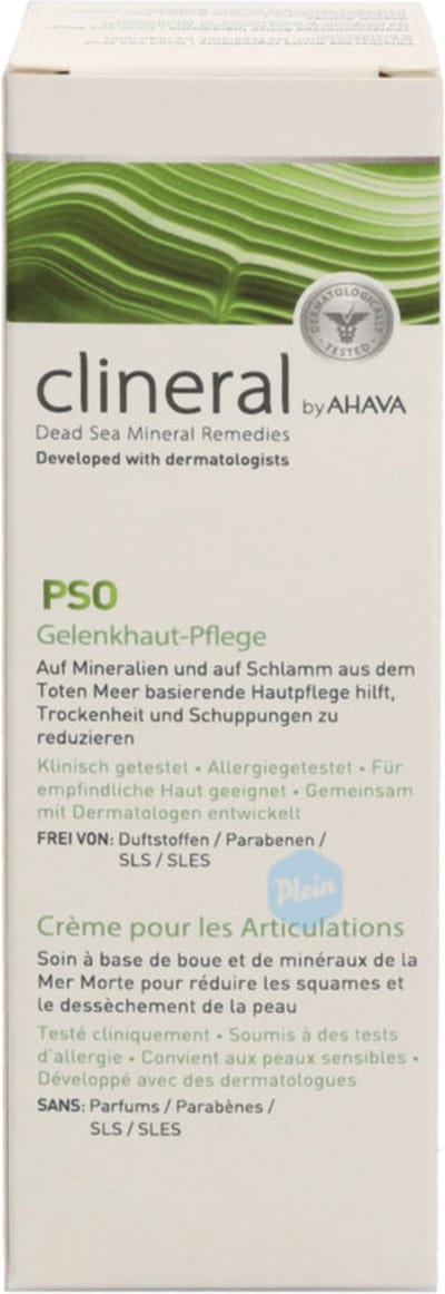 AHAVA CLINERAL PSO Gewrichtshuidcrème - Verlicht Droogheid, Jeuk & Irritaties | Houdt Huid Zacht & Hydrateert | Huidcreme voor mannen & vrouwen | Moisturizer voor een droge huid - 75ml