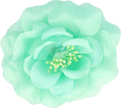 Haarsoires Haarspeld Duckklem 10cm – Elastiek Broche Bloemvorm – Groen - Sterke Haarclip voor Styling & Dagelijks Gebruik - Hair Clip - Decoratieve Haaraccessoire