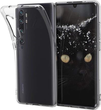 DrPhone Xiaomi MI NOTE 10/10 PRO TPU Hoesje - Ultra Dun Premium Soft-Gel Case - Transparant