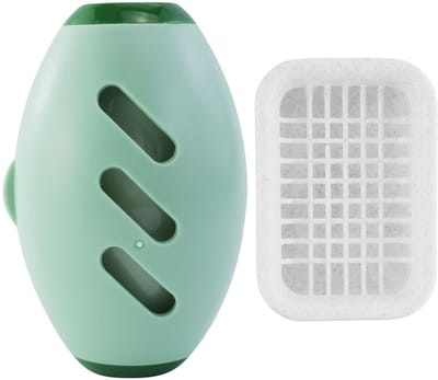 Dailygoods- Pluisroller Draagbaar - Haarverwijderaar voor Huisdieren - Herbruikbare Kleefroller - Stofdichte Afdekking - Duurzaam ABS-Materiaal - Inclusief Zeepbakje