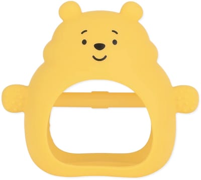 Bumkins - Silicone Un-Droppable Mitt Teether | Siliconen Baby Hand Bijtring - Disney Winnie de Poeh