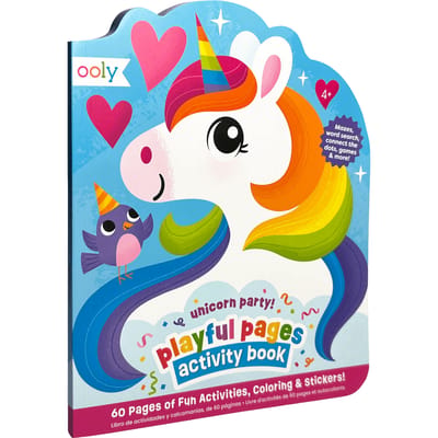 Ooly - Playful pages - Kleurbare stickerboek - Unicorn Party!